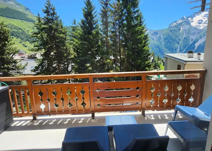 5mn Pied Pistes Jandri 3s Piscine Patinoire Vue Muzelle 8 Pers Wifi Appartement Les Deux Alpes