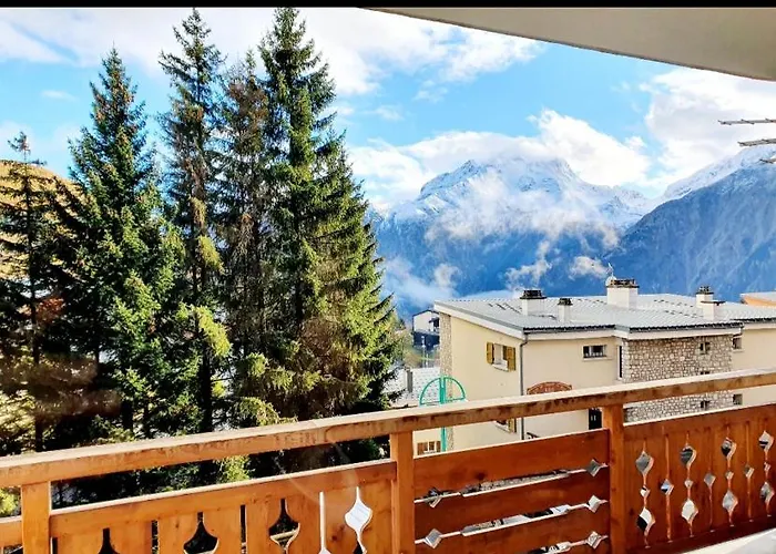 Апартаменты 5mn Pied Pistes Jandri 3s Piscine Patinoire Vue Muzelle 8 Pers Wifi Ле дез Альп